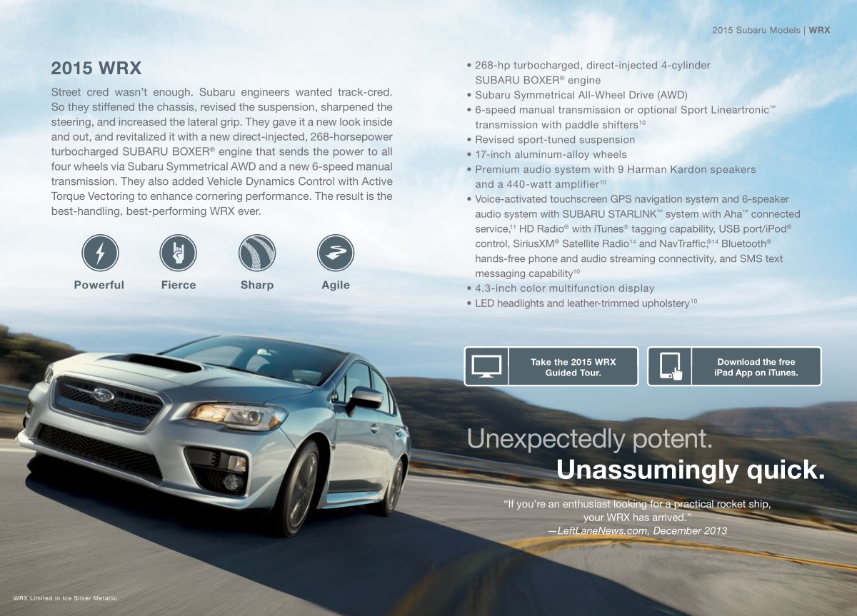 2015 Subaru Brochure Page 23